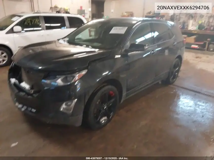 2GNAXVEXXK6294706 2019 Chevrolet Equinox Lt