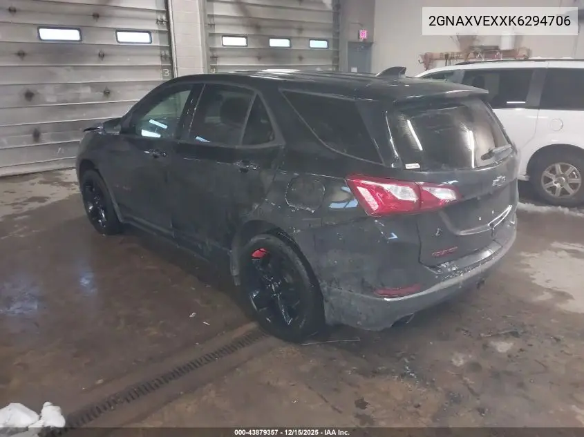 2GNAXVEXXK6294706 2019 Chevrolet Equinox Lt