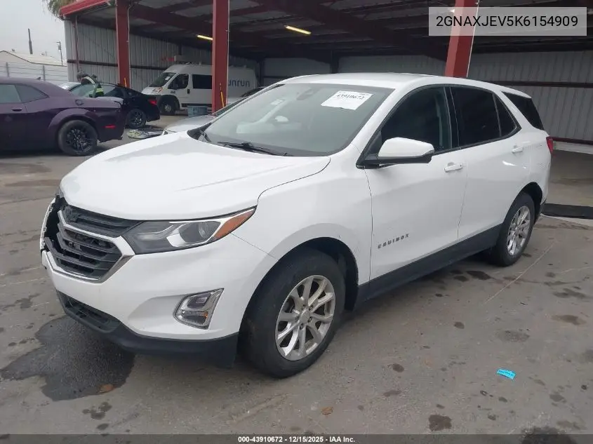 2GNAXJEV5K6154909 2019 Chevrolet Equinox Lt