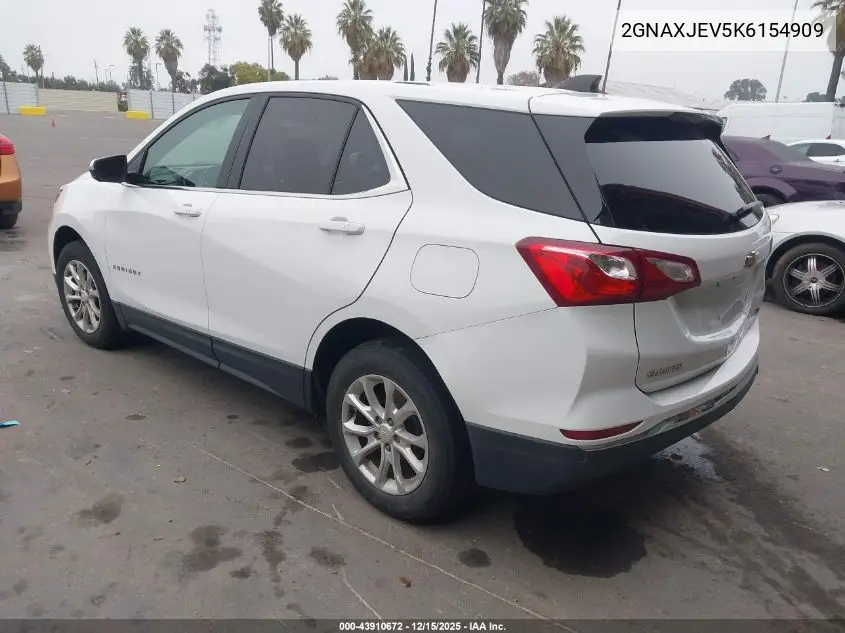 2GNAXJEV5K6154909 2019 Chevrolet Equinox Lt