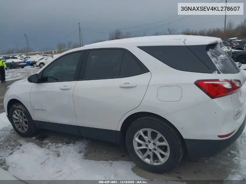 3GNAXSEV4KL278607 2019 Chevrolet Equinox Ls