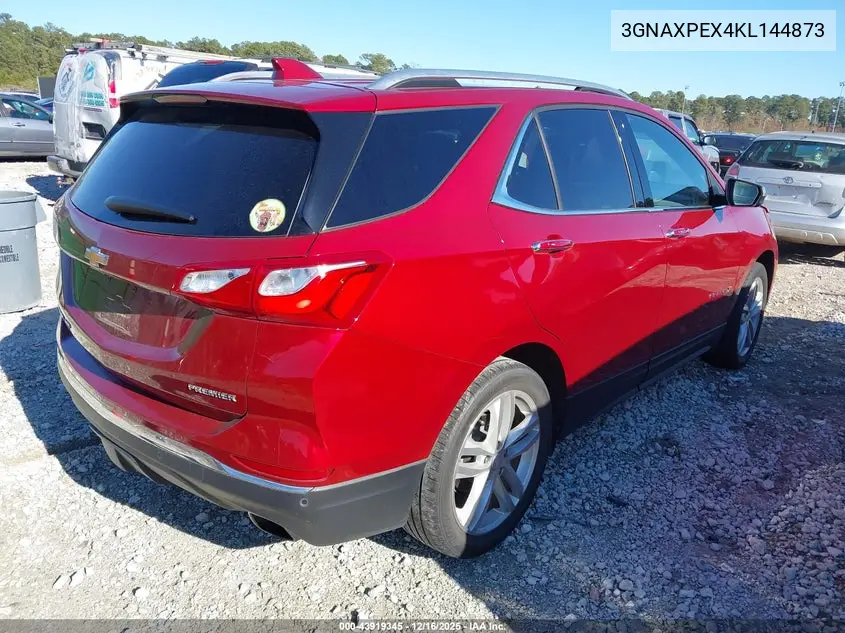 3GNAXPEX4KL144873 2019 Chevrolet Equinox Premier