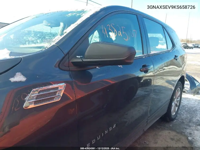 3GNAXSEV9KS658726 2019 Chevrolet Equinox Ls