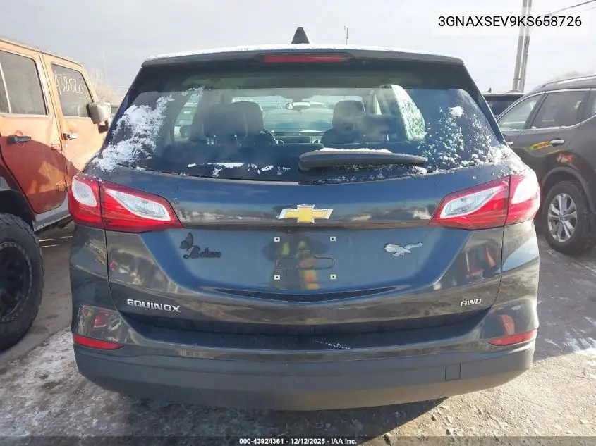 3GNAXSEV9KS658726 2019 Chevrolet Equinox Ls