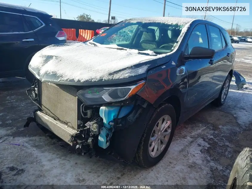 3GNAXSEV9KS658726 2019 Chevrolet Equinox Ls