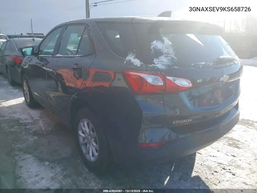 3GNAXSEV9KS658726 2019 Chevrolet Equinox Ls