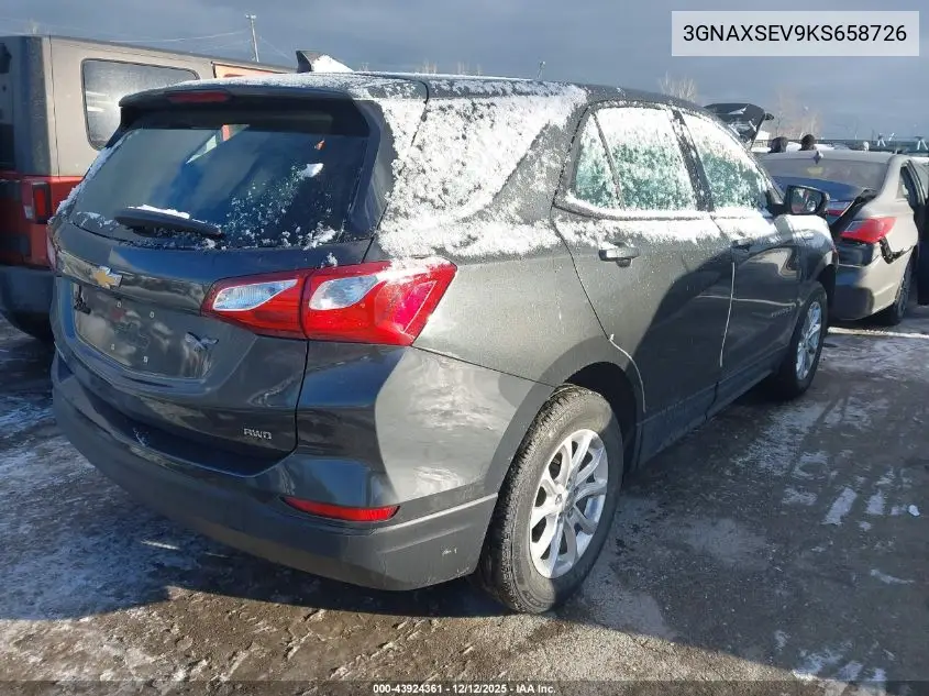 3GNAXSEV9KS658726 2019 Chevrolet Equinox Ls