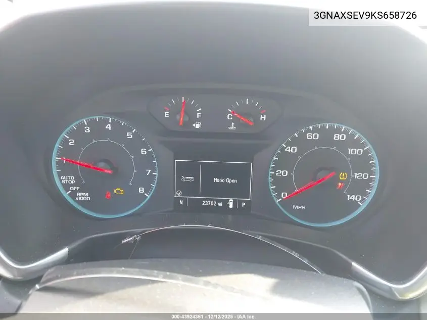 3GNAXSEV9KS658726 2019 Chevrolet Equinox Ls