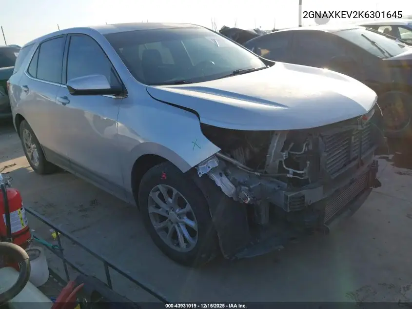 2GNAXKEV2K6301645 2019 Chevrolet Equinox Lt