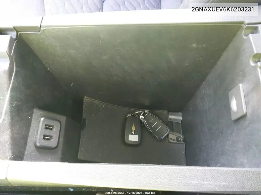2GNAXUEV6K6203231 2019 Chevrolet Equinox Lt