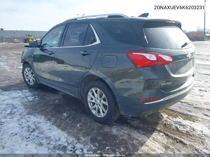 2GNAXUEV6K6203231 2019 Chevrolet Equinox Lt