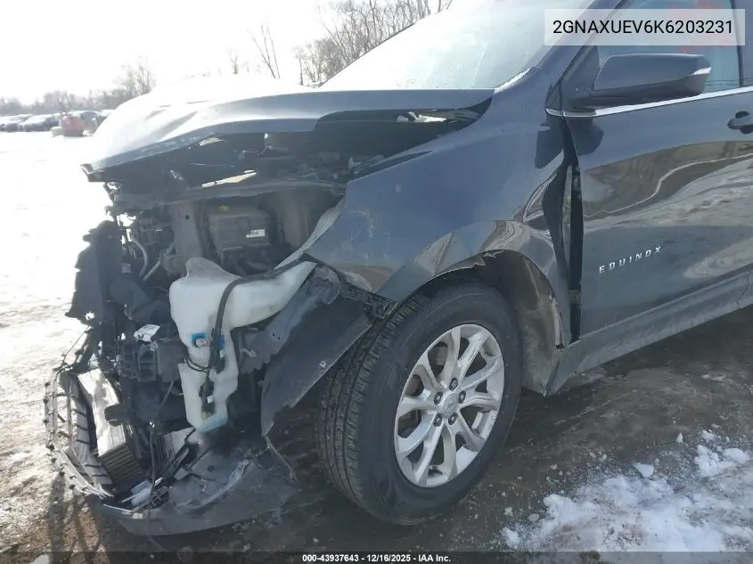 2GNAXUEV6K6203231 2019 Chevrolet Equinox Lt