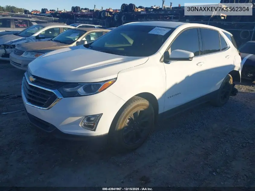 3GNAXKEV7KS562304 2019 Chevrolet Equinox Lt