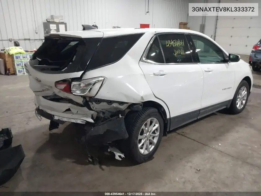 3GNAXTEV8KL333372 2019 Chevrolet Equinox Lt