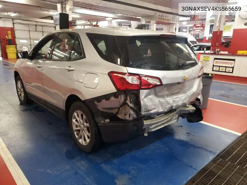 3GNAXSEV4KS565659 2019 Chevrolet Equinox Ls