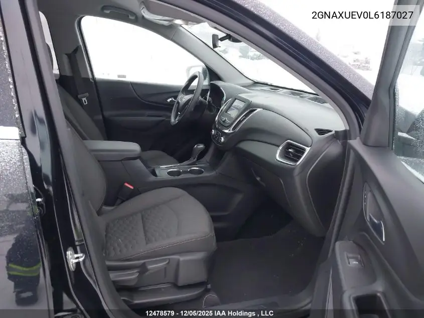 2GNAXUEV0L6187027 2020 Chevrolet Equinox Lt