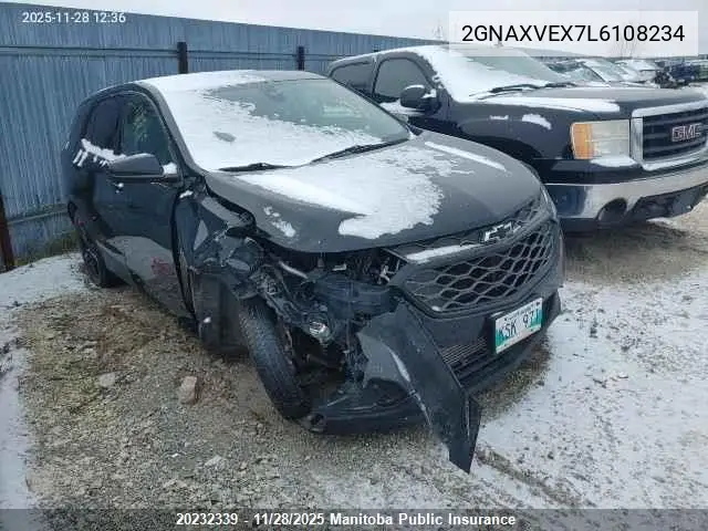 2GNAXVEX7L6108234 2020 Chevrolet Equinox Lt 2.0T