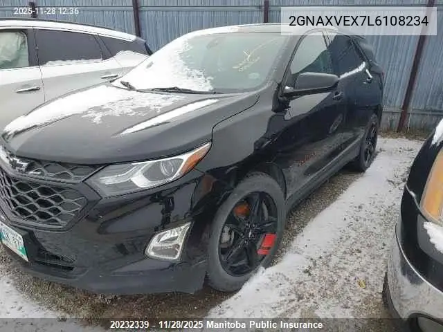 2GNAXVEX7L6108234 2020 Chevrolet Equinox Lt 2.0T