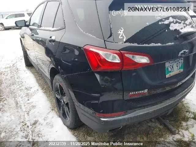 2GNAXVEX7L6108234 2020 Chevrolet Equinox Lt 2.0T