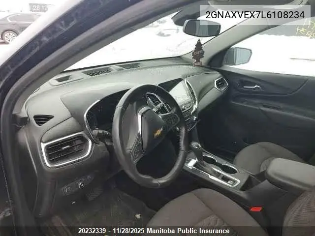 2GNAXVEX7L6108234 2020 Chevrolet Equinox Lt 2.0T