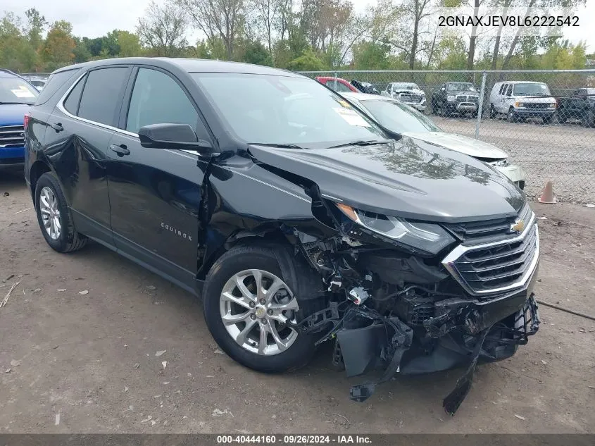 2020 Chevrolet Equinox Fwd 2Fl VIN: 2GNAXJEV8L6222542 Lot: 40444160