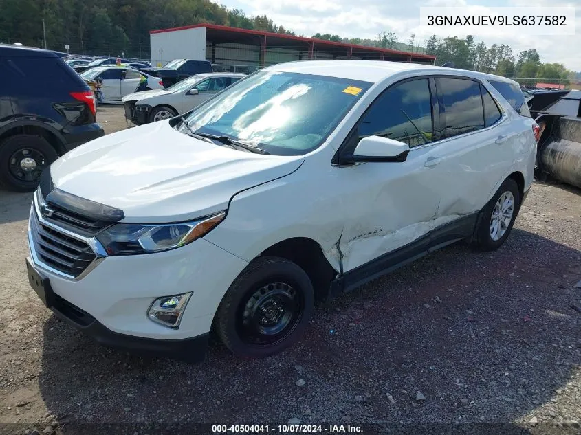 3GNAXUEV9LS637582 2020 Chevrolet Equinox Awd Lt 1.5L Turbo