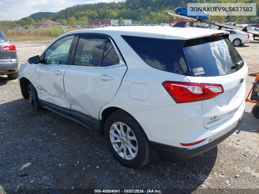 3GNAXUEV9LS637582 2020 Chevrolet Equinox Awd Lt 1.5L Turbo