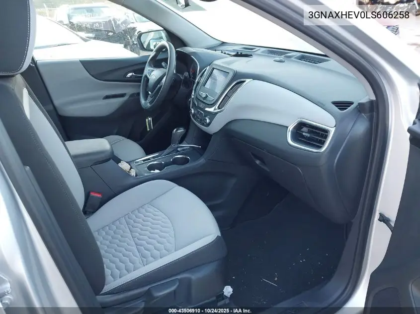 3GNAXHEV0LS606258 2020 Chevrolet Equinox Fwd Ls