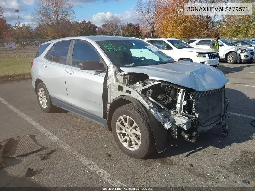 3GNAXHEV6LS679571 2020 Chevrolet Equinox Fwd Ls