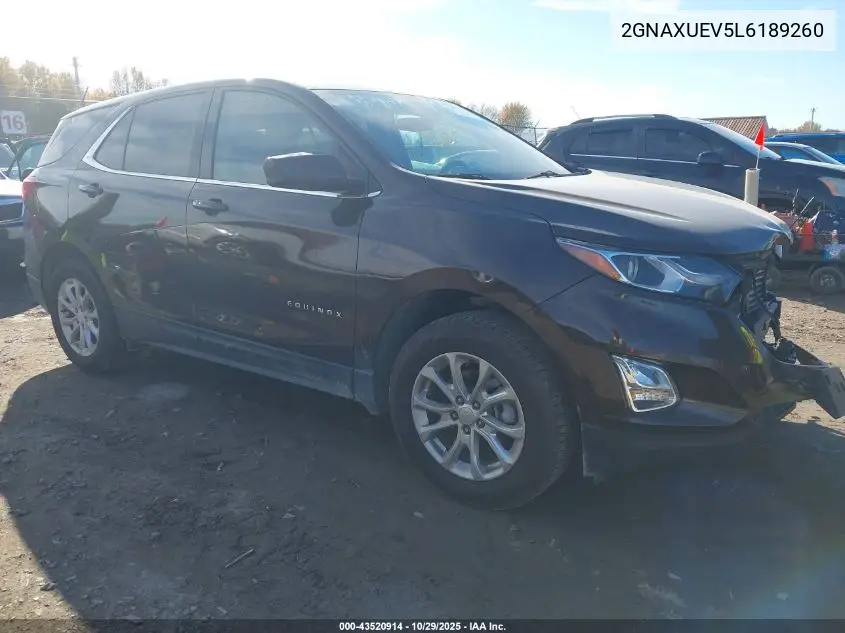 2GNAXUEV5L6189260 2020 Chevrolet Equinox Awd Lt 1.5L Turbo