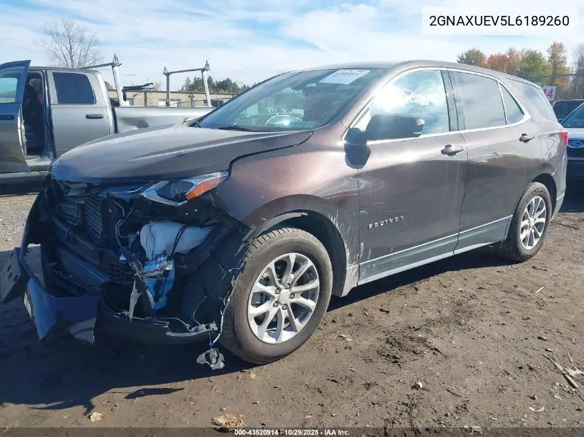 2GNAXUEV5L6189260 2020 Chevrolet Equinox Awd Lt 1.5L Turbo
