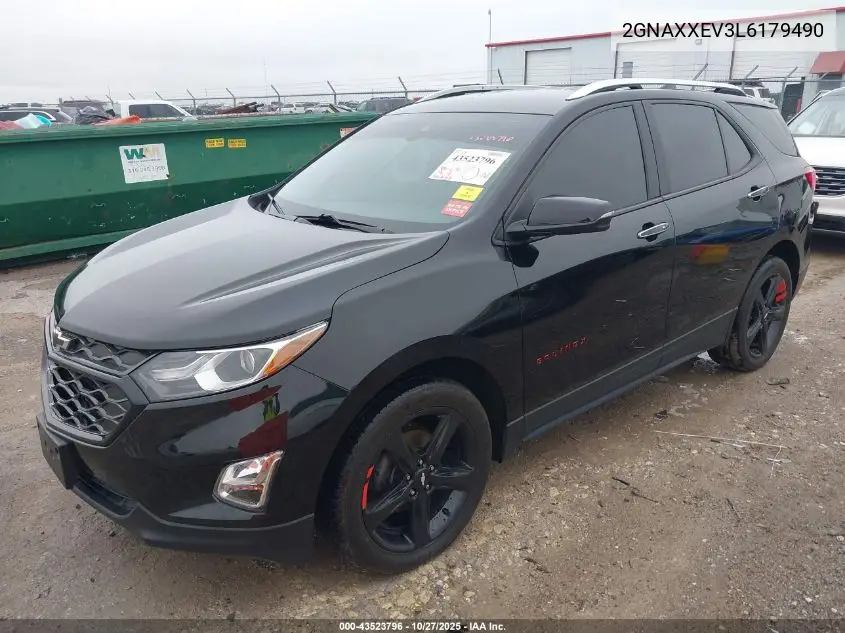 2GNAXXEV3L6179490 2020 Chevrolet Equinox Awd Premier 1.5L Turbo