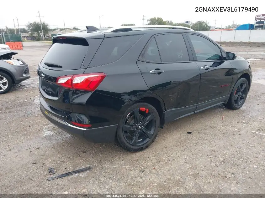 2GNAXXEV3L6179490 2020 Chevrolet Equinox Awd Premier 1.5L Turbo