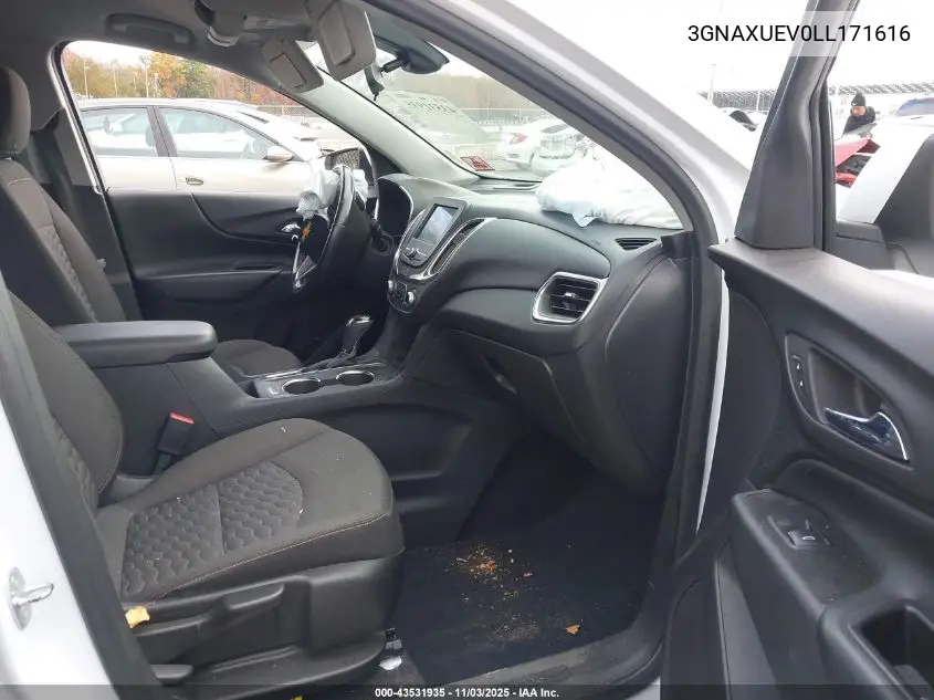 3GNAXUEV0LL171616 2020 Chevrolet Equinox Awd Lt 1.5L Turbo
