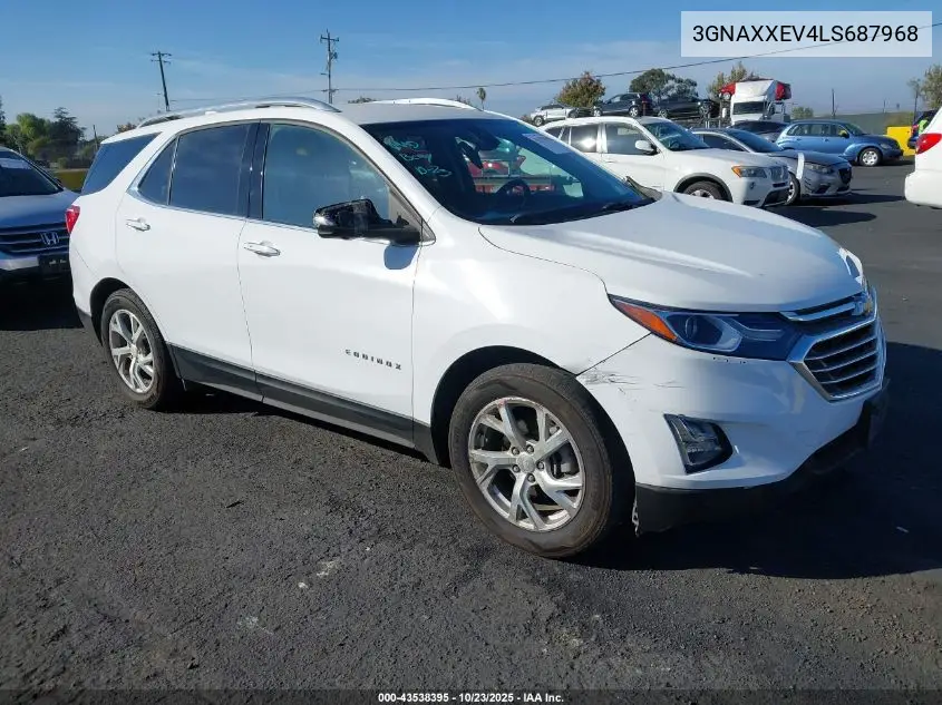 3GNAXXEV4LS687968 2020 Chevrolet Equinox Awd Premier 1.5L Turbo
