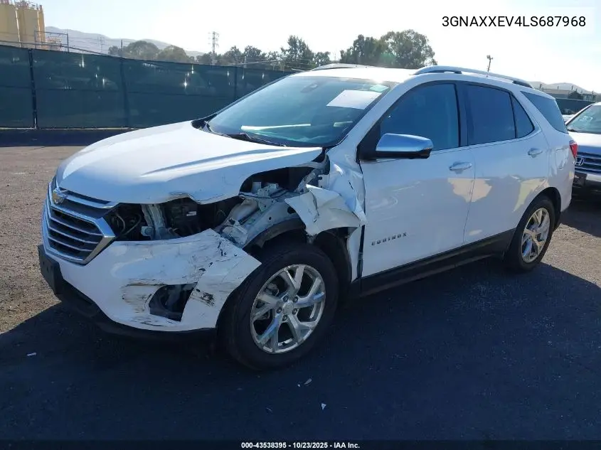 3GNAXXEV4LS687968 2020 Chevrolet Equinox Awd Premier 1.5L Turbo