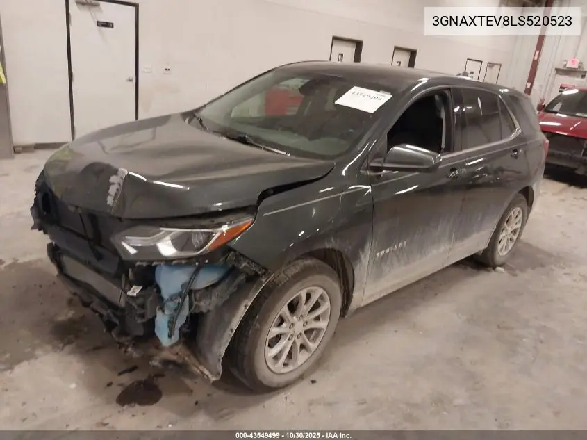 3GNAXTEV8LS520523 2020 Chevrolet Equinox Awd 2Fl