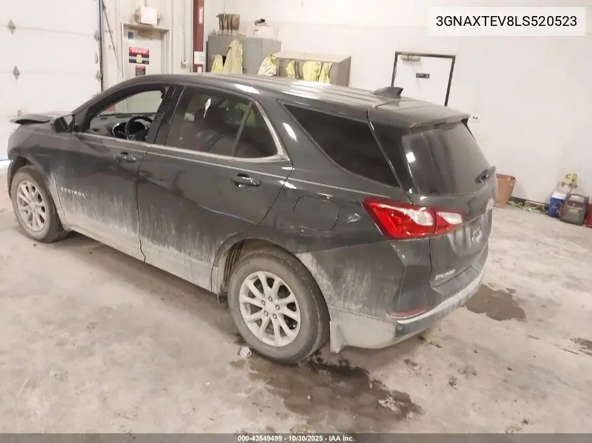 3GNAXTEV8LS520523 2020 Chevrolet Equinox Awd 2Fl