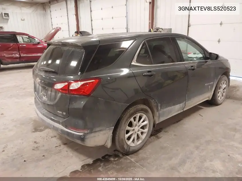 3GNAXTEV8LS520523 2020 Chevrolet Equinox Awd 2Fl