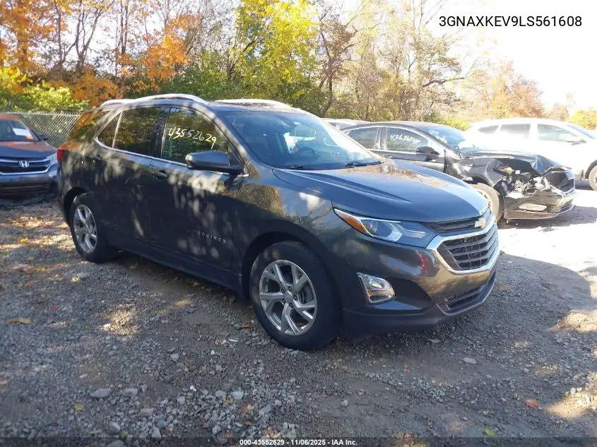 3GNAXKEV9LS561608 2020 Chevrolet Equinox Fwd Lt 1.5L Turbo