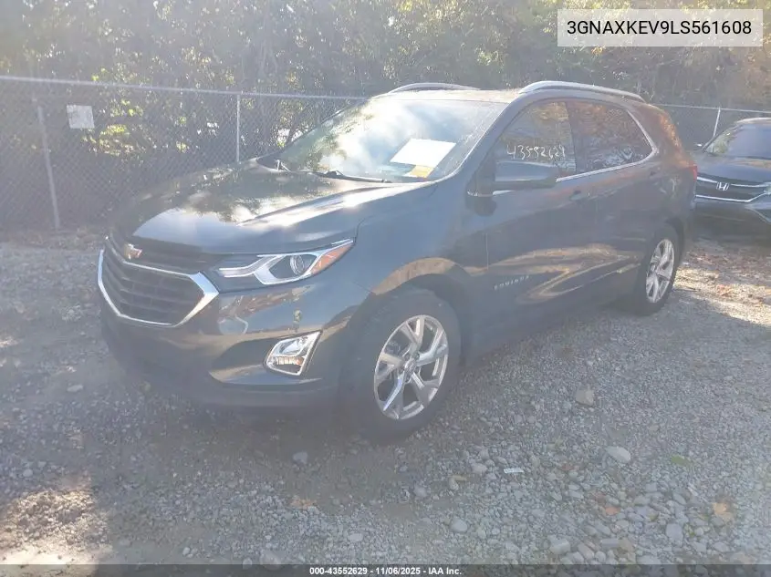 3GNAXKEV9LS561608 2020 Chevrolet Equinox Fwd Lt 1.5L Turbo
