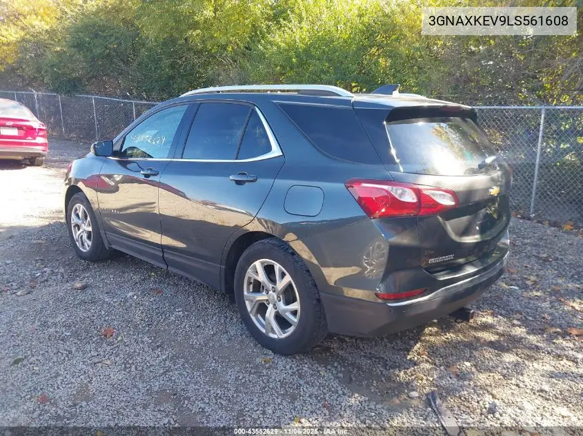 3GNAXKEV9LS561608 2020 Chevrolet Equinox Fwd Lt 1.5L Turbo
