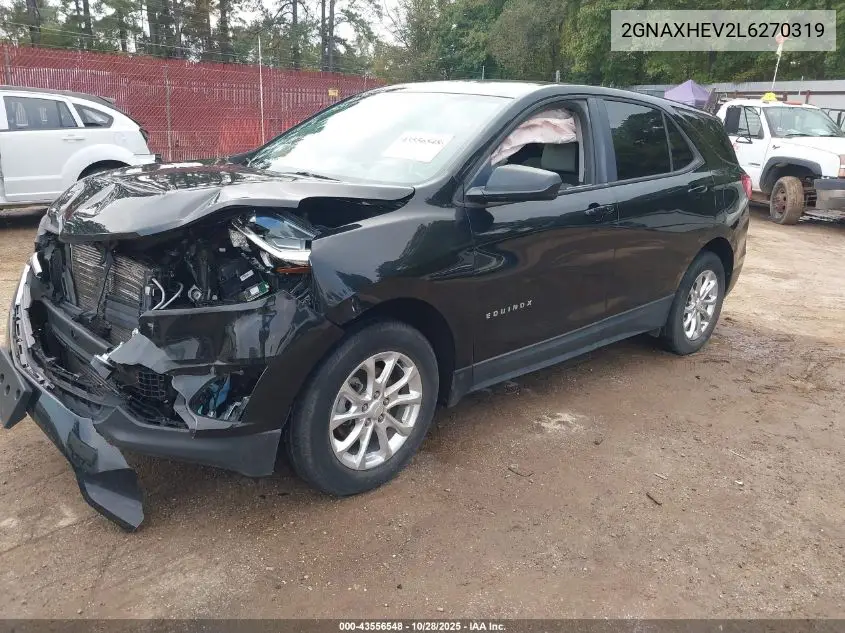 2GNAXHEV2L6270319 2020 Chevrolet Equinox Fwd Ls