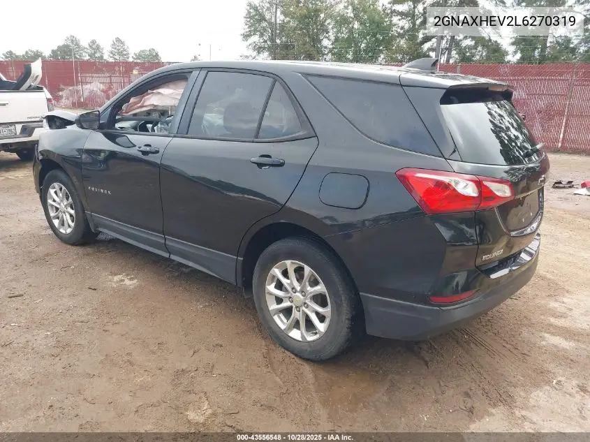 2GNAXHEV2L6270319 2020 Chevrolet Equinox Fwd Ls