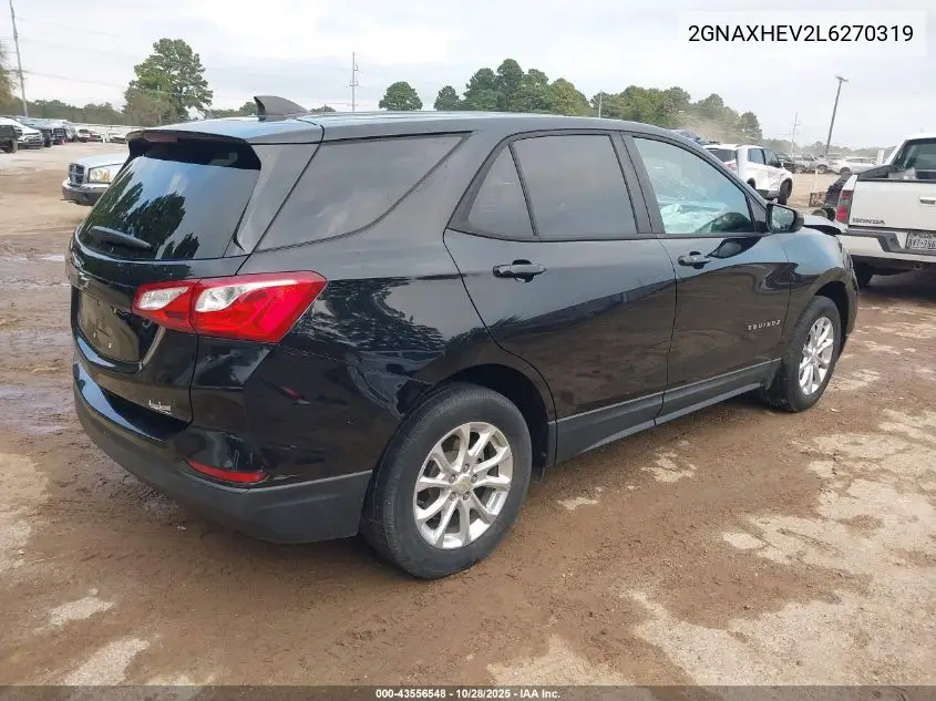 2GNAXHEV2L6270319 2020 Chevrolet Equinox Fwd Ls