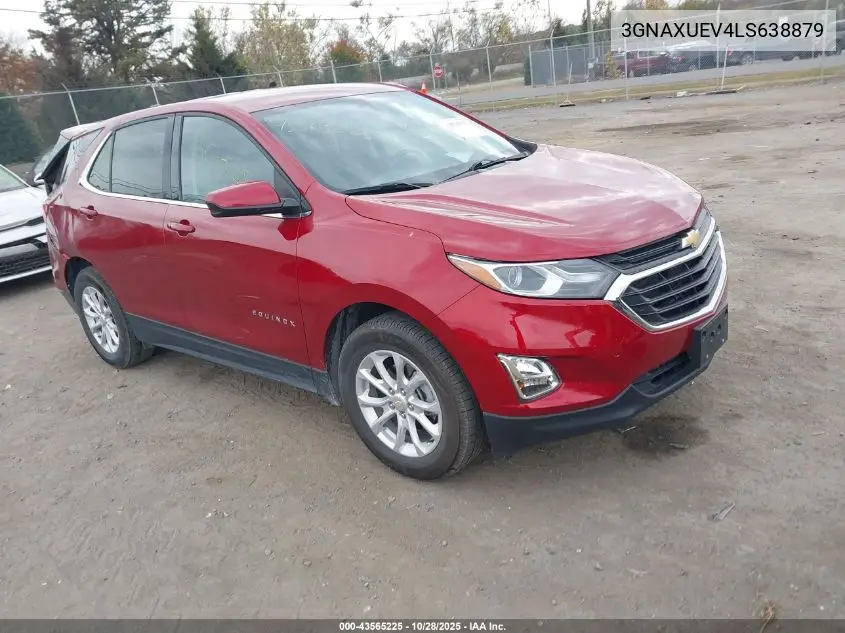 3GNAXUEV4LS638879 2020 Chevrolet Equinox Awd Lt 1.5L Turbo