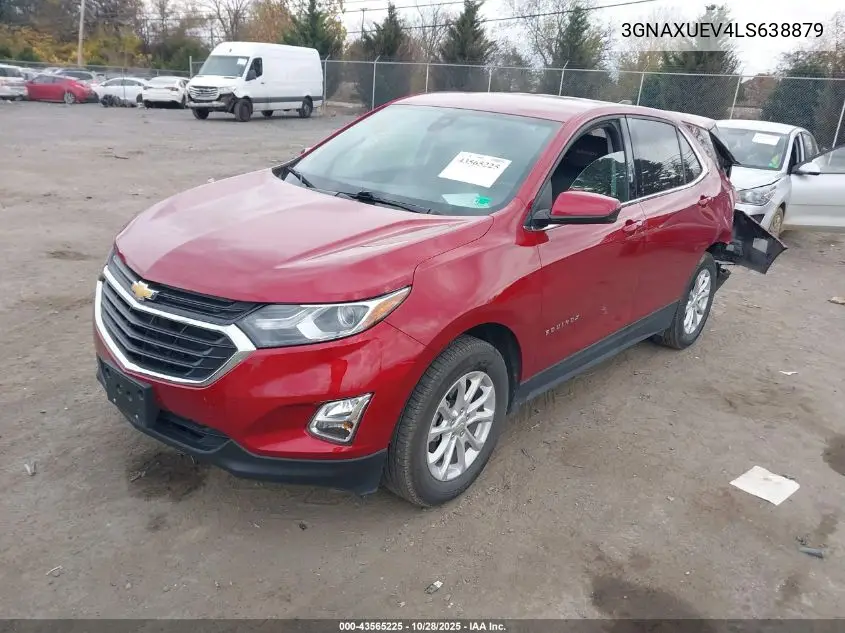 3GNAXUEV4LS638879 2020 Chevrolet Equinox Awd Lt 1.5L Turbo