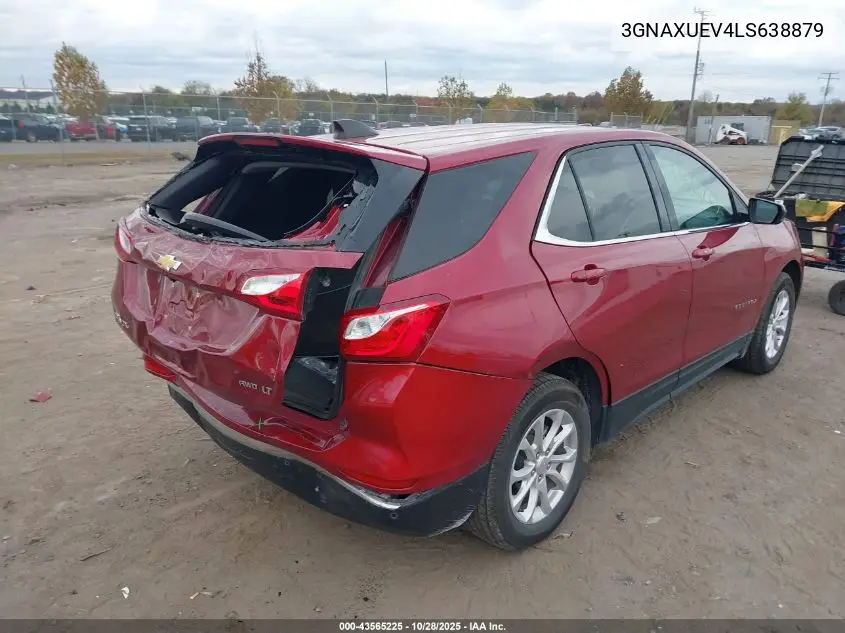 3GNAXUEV4LS638879 2020 Chevrolet Equinox Awd Lt 1.5L Turbo