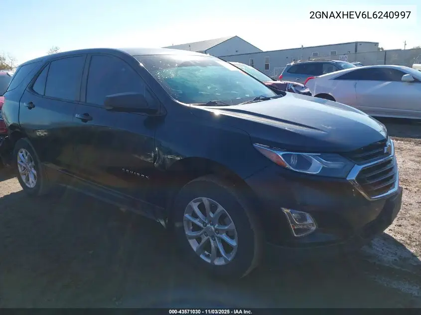 2GNAXHEV6L6240997 2020 Chevrolet Equinox Fwd Ls