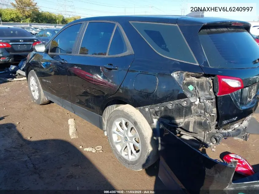 2GNAXHEV6L6240997 2020 Chevrolet Equinox Fwd Ls